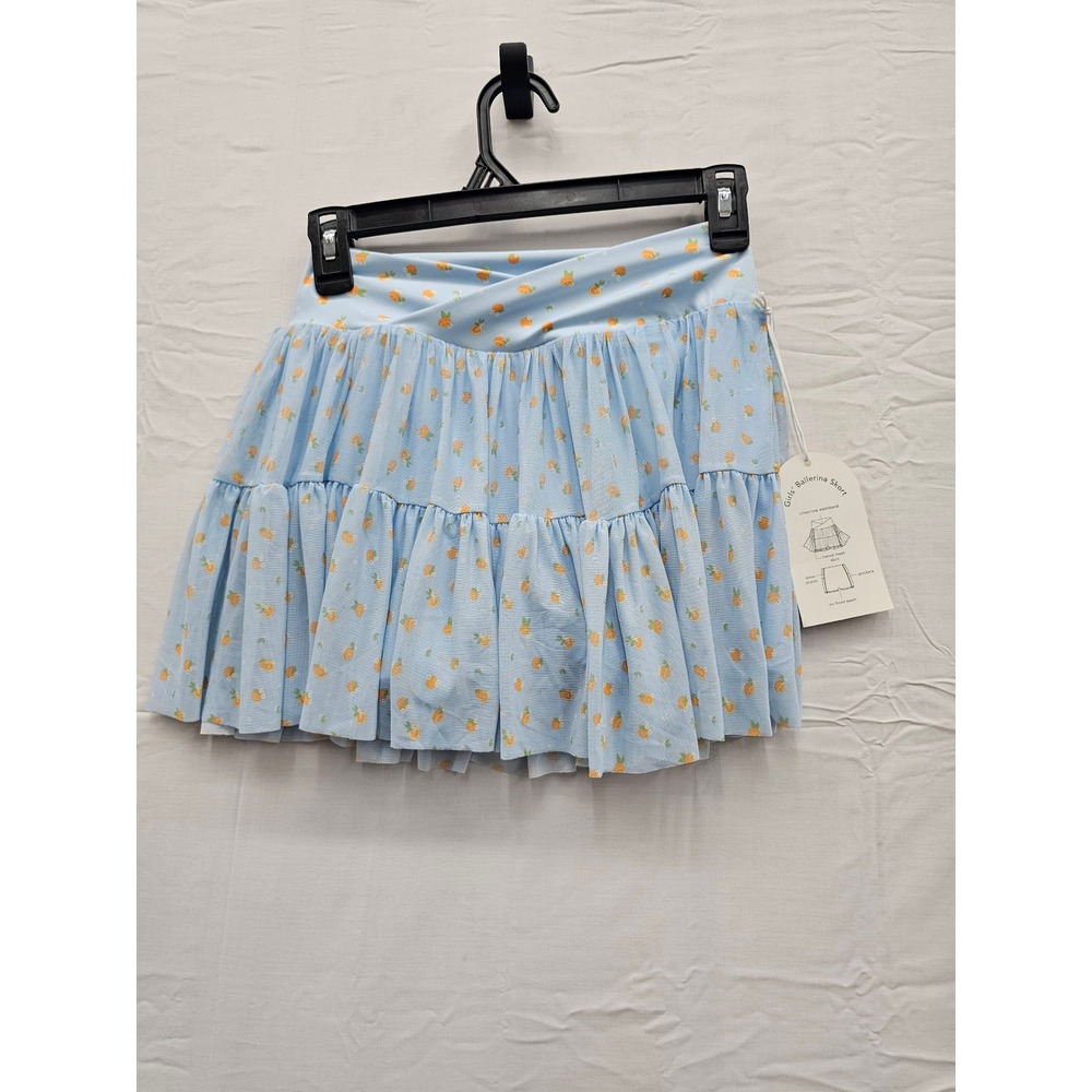Blogilates Girls Ballerina Skort Blue Polyester Blend Athletic Size XL